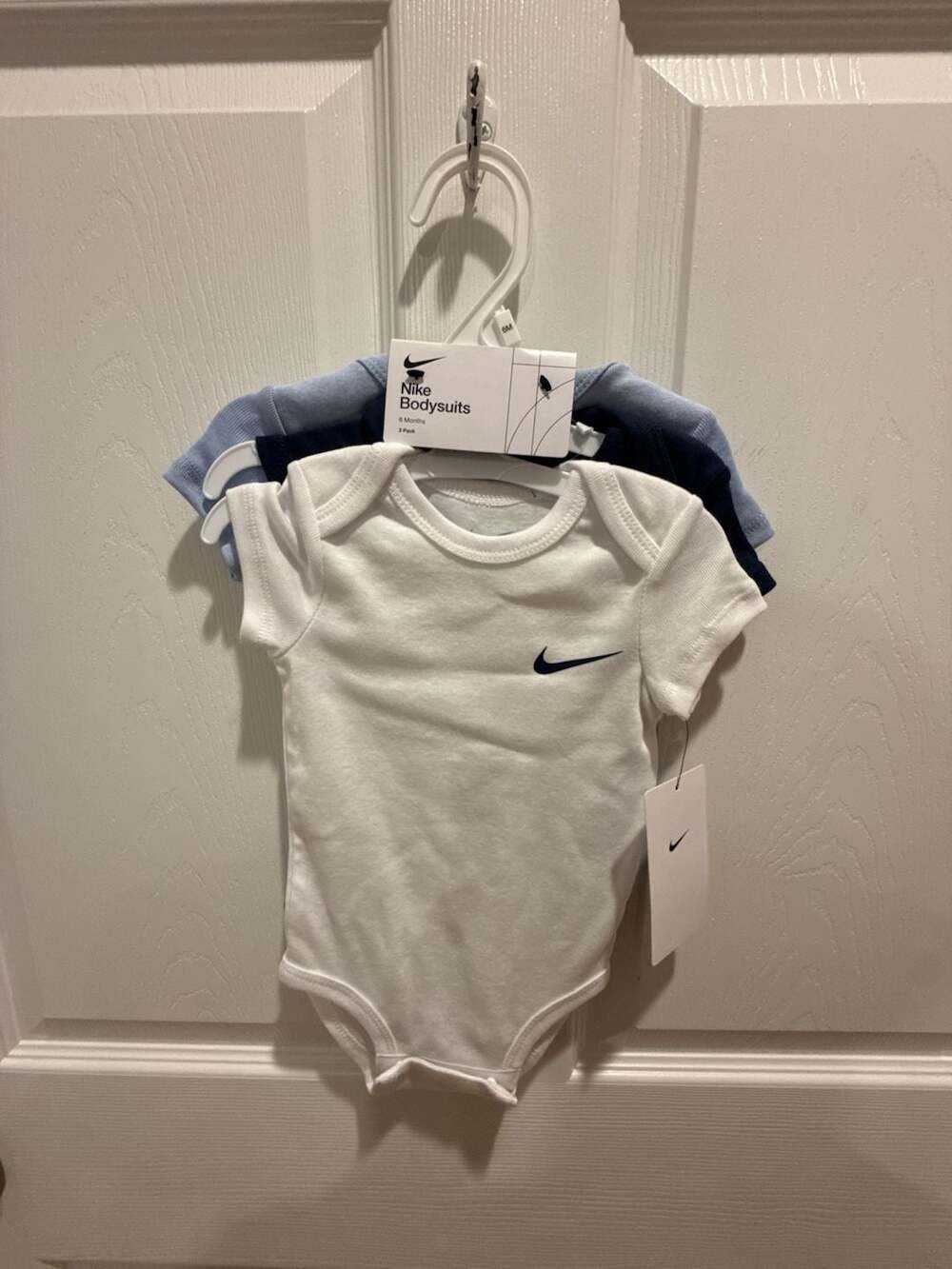 Nike Baby 3-Pack Bodysuits - Midnight Navy/Blue/White